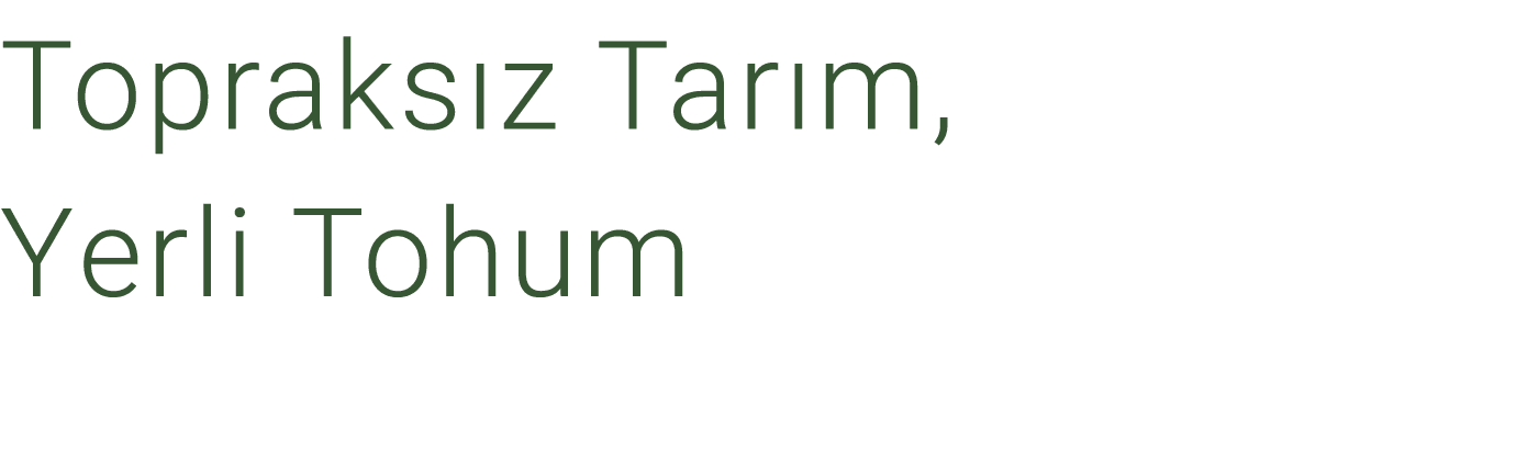 Topraks z Tar m, Yerli Tohum 